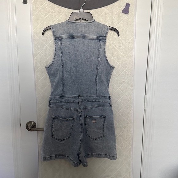 GUESS Light Wash Denim Romper - One Piece - Picture 2 of 5